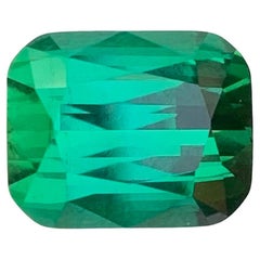 Tourmaline naturelle taille coussin vert bleuté de 4,05 carats