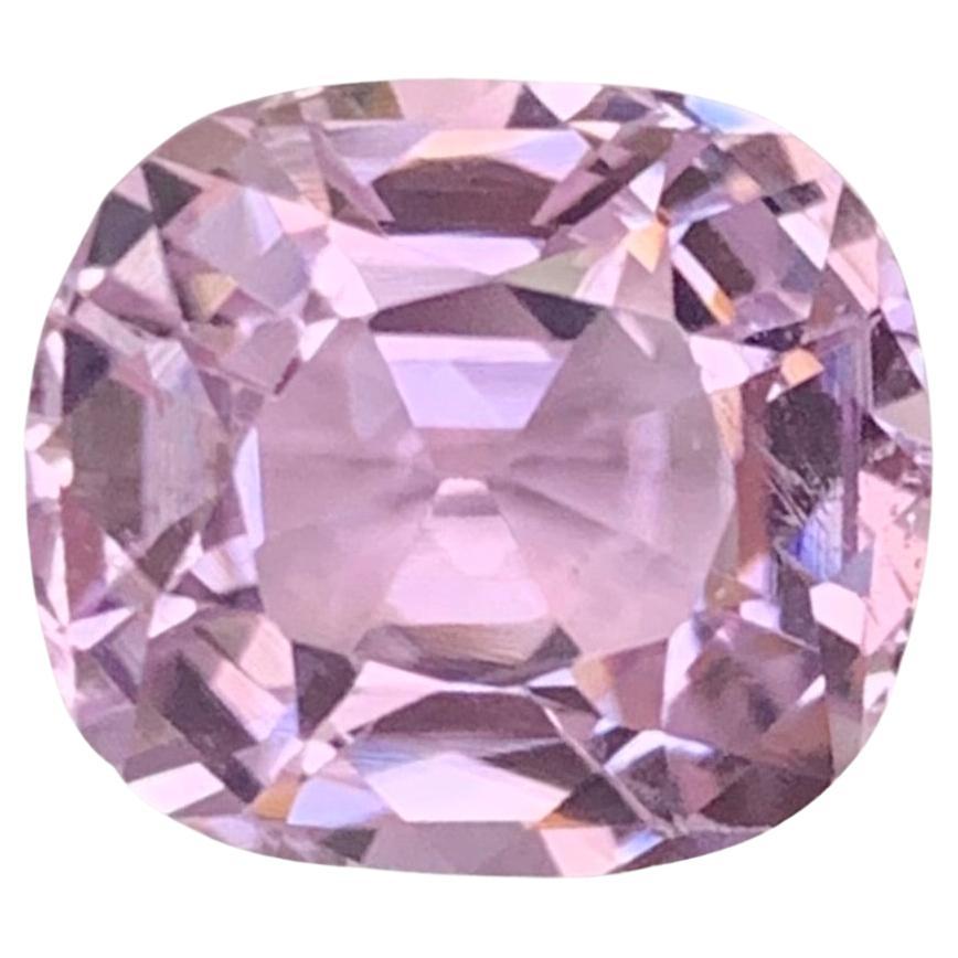 4.05 Carat Natural Loose Kunzite Cushion Shape Gemstone For Sale