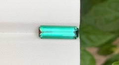 4.05 Carat Natural Loose Light Green Tourmaline Emerald Cut Afghan Gemstone