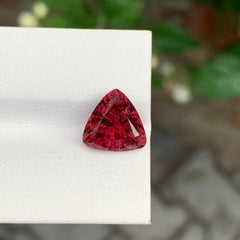4.05 Carat Stunning Loose Rubellite Tourmaline Trillion Cut Gemstone