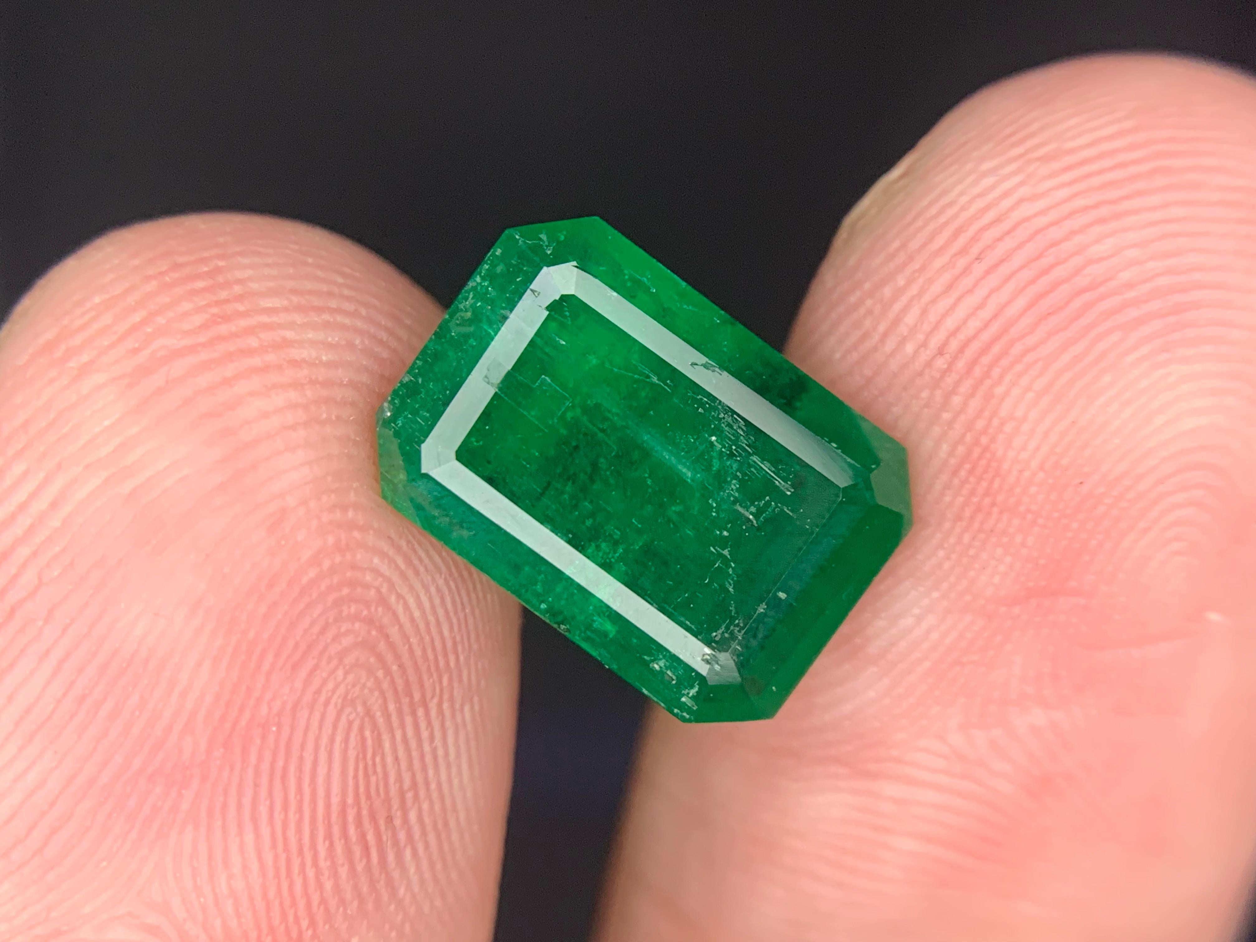 da uomo o donna 4,05 Carati di smeraldo sfuso Nature Gemstone in vendita