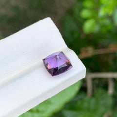 4.05 carats Loose Purple Amethyst Custom Precision Cut Natural Brazilian Stone