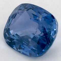 4.05 Karat Blauer Saphir Cushion Loser Edelstein