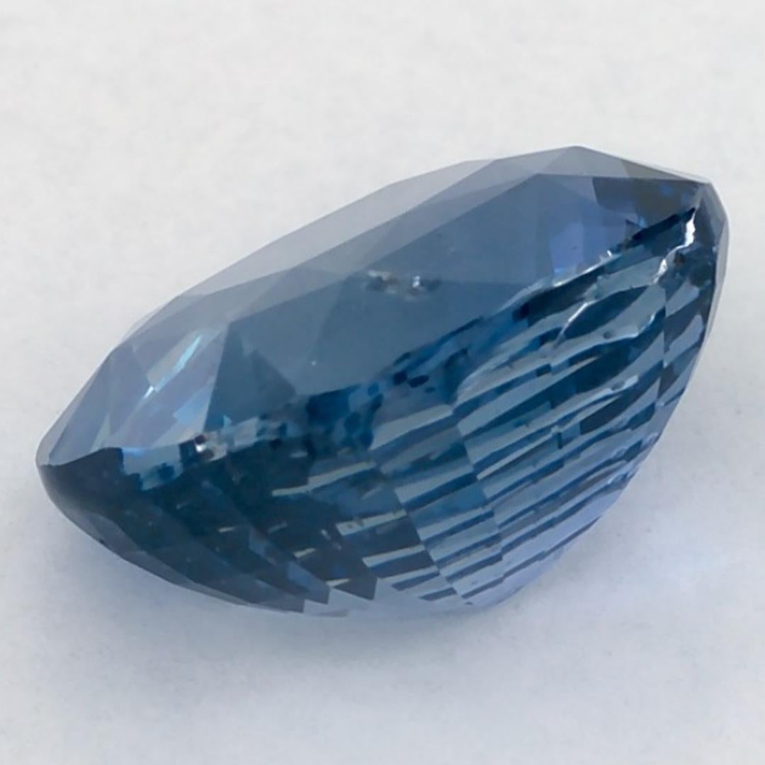 4.05 Ct Blue Sapphire Cushion Loose Gemstone (pierre précieuse en vrac) en vente 3