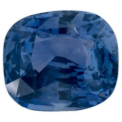 4.05 Ct Blue Sapphire Cushion Loose Gemstone