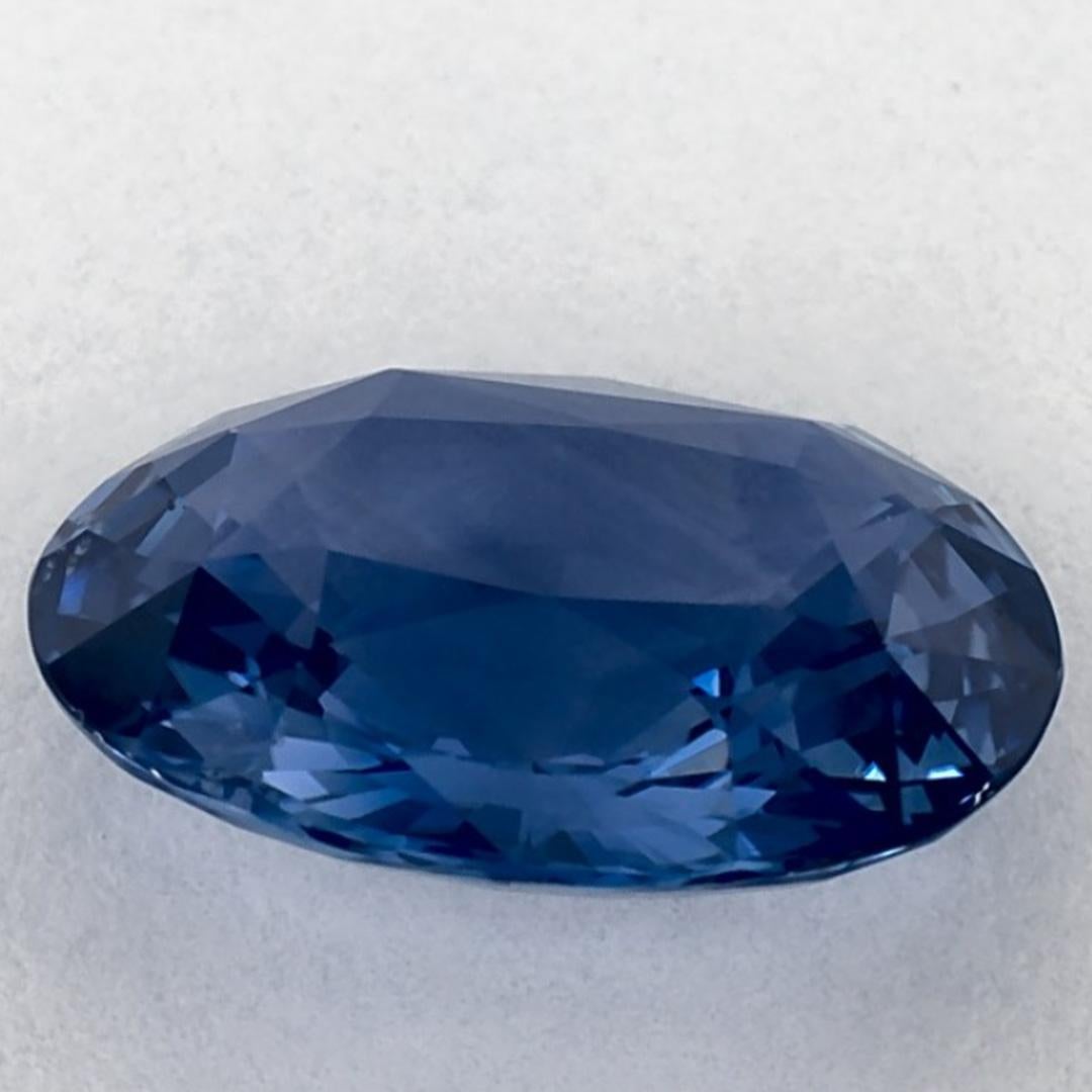 4.05 carati di zaffiro blu ovale sfuso In condizioni Nuovo in vendita a Fort Lee, NJ