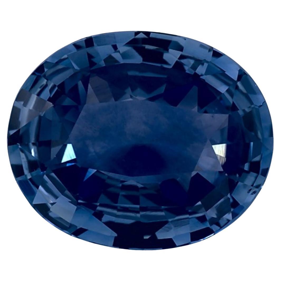 4.05 Ct Blue Sapphire Oval Loose Gemstone