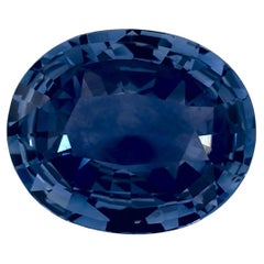 4.05 Ct Blue Sapphire Oval Loose Gemstone