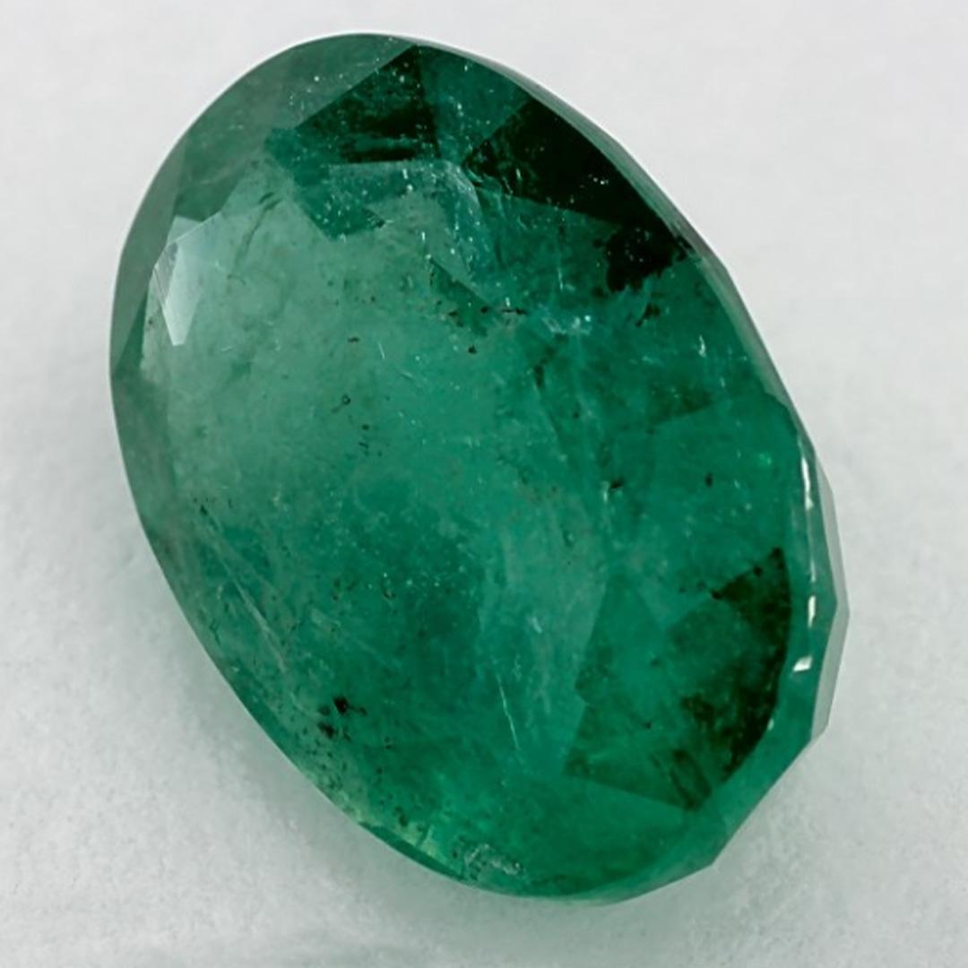 Oval Cut 4.05 Ct Emerald Oval Loose Gemstone For Sale