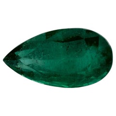4.05 Ct Emerald Pear Loose Gemstone