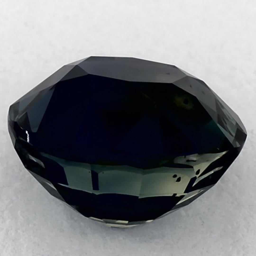 4.05 Ct Green Sapphire Oval Loose Gemstone (Saphir vert ovale en vrac) Neuf - En vente à Fort Lee, NJ
