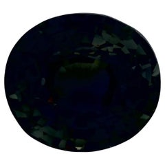 4.05 carati di zaffiro verde ovale sfuso