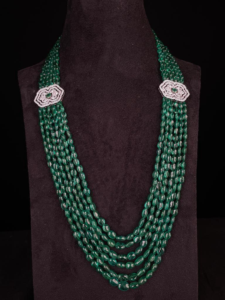 405carats Gold Emerald tourmaline Diamond AND 633 carat emerald diamond necklace In New Condition For Sale In Yorba Linda, CA