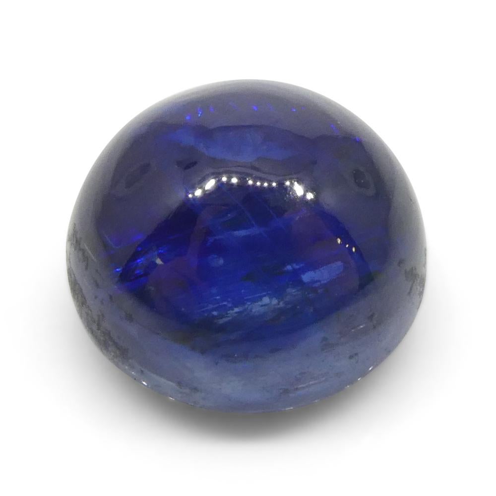 Kyanite bleue cabochon rond de 4,05 carats du Brésil  en vente 1