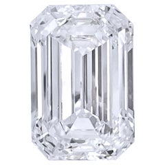 4.06 Carat Emerald Cut Diamond, GIA Certified