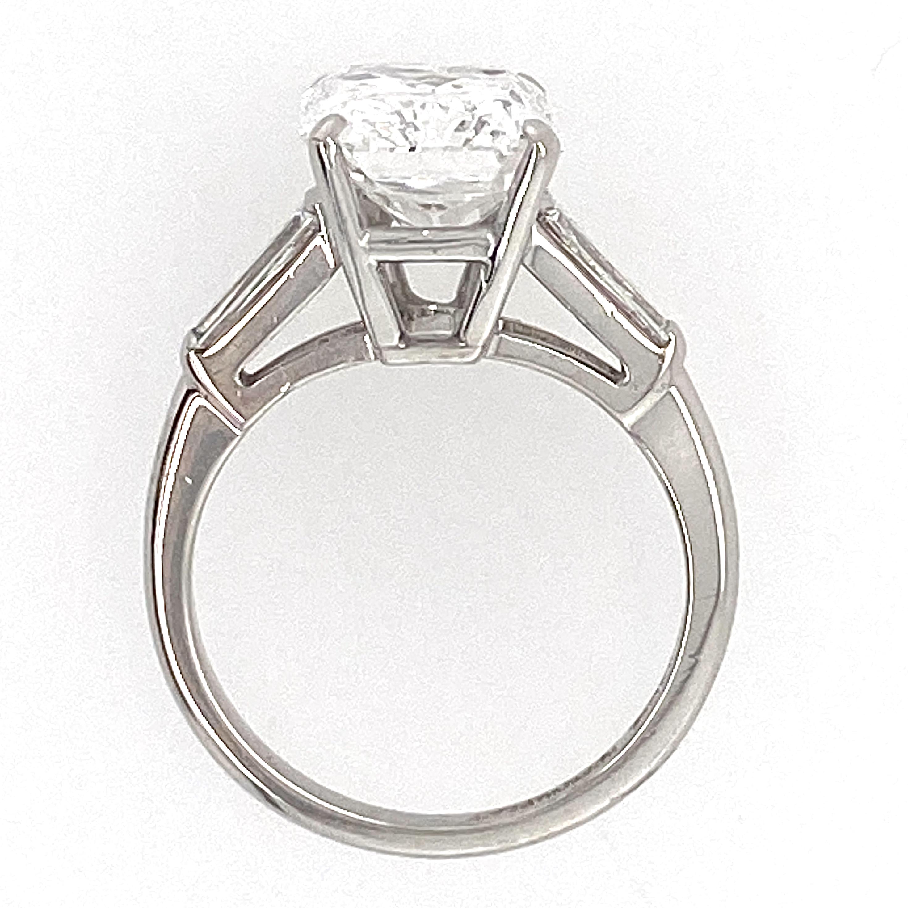 4.06 Carat E-VVS1 GIA Certified Radiant Cut Diamond in Deco-Era Platinum Ring 14