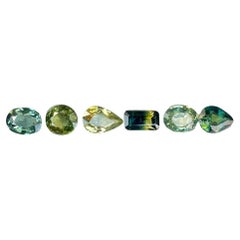 Lot de 6 pierres précieuses saphir parti de 4,06 carats de Madagascar