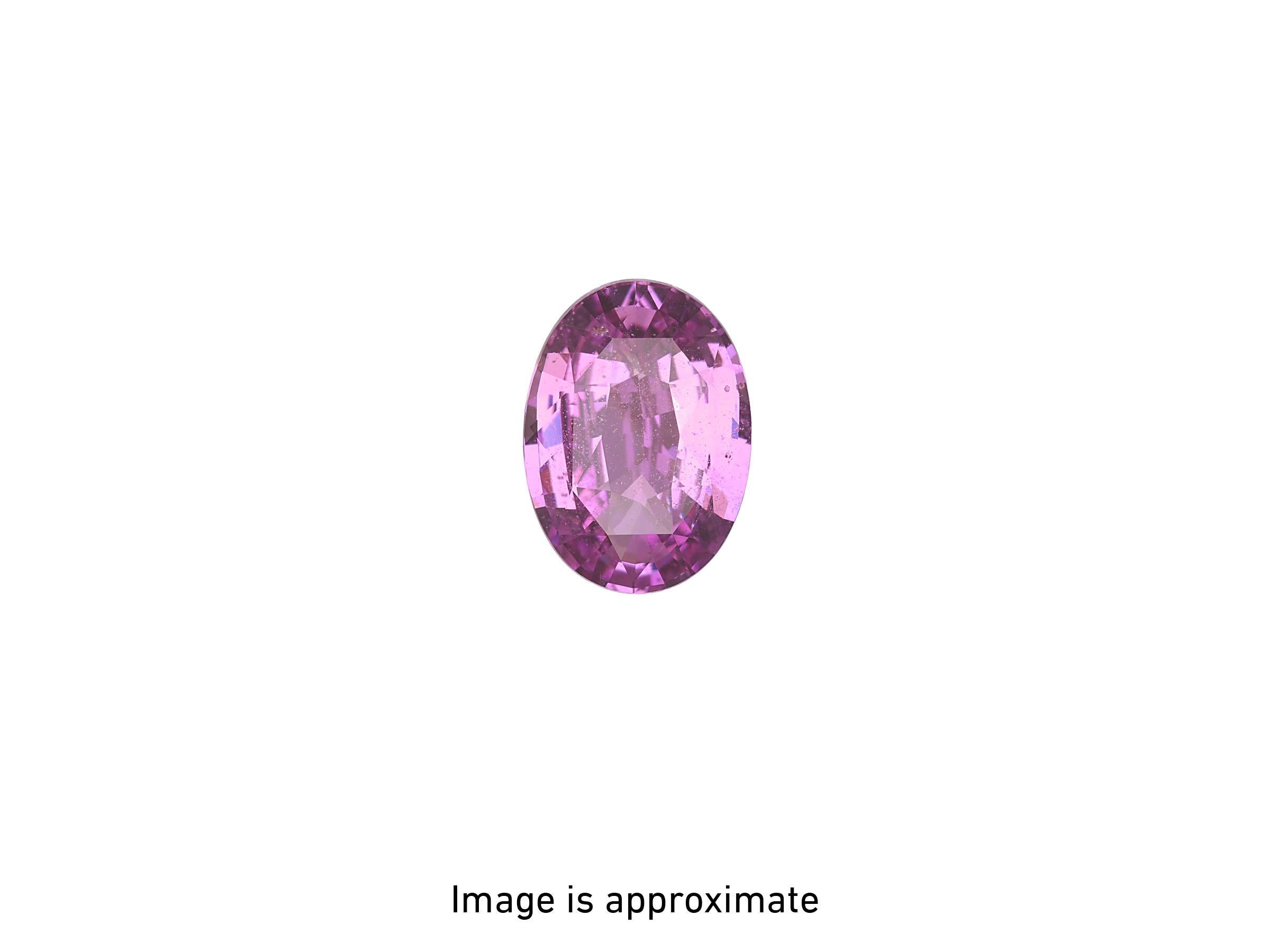 4.06 carats, untreated Pink Sapphire ring. GIA certified. For Sale 1