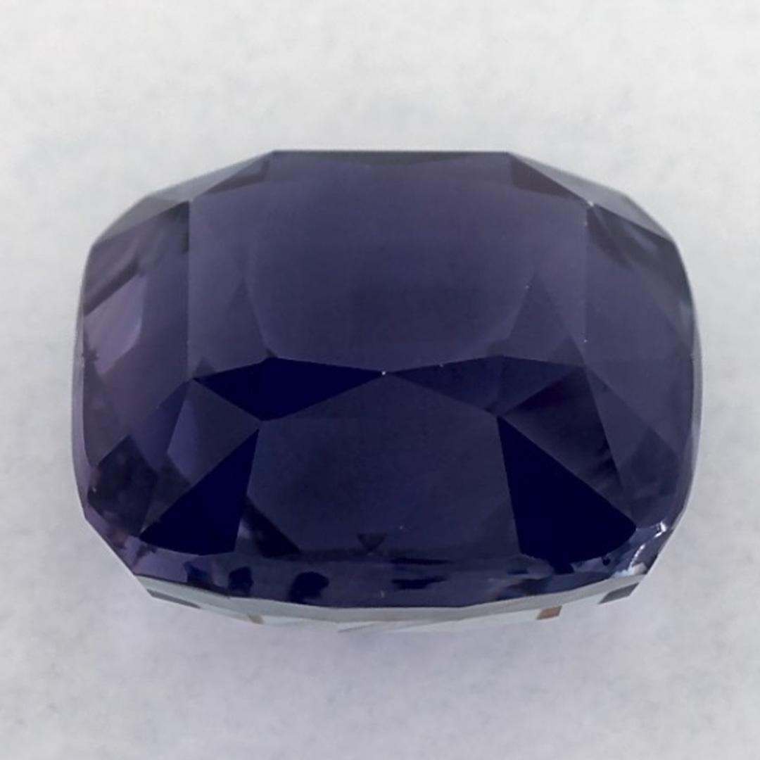 4.06 Karat blauer Saphir Cushion zertifiziert loser Edelstein im Zustand „Neu“ im Angebot in Fort Lee, NJ