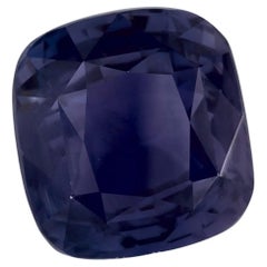4.06 Karat blauer Saphir Cushion zertifiziert loser Edelstein