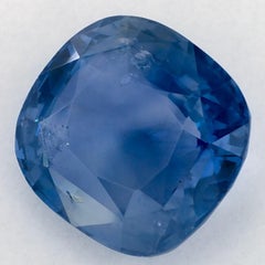 4.06 carati di zaffiro blu a cuscino, gemma sfusa