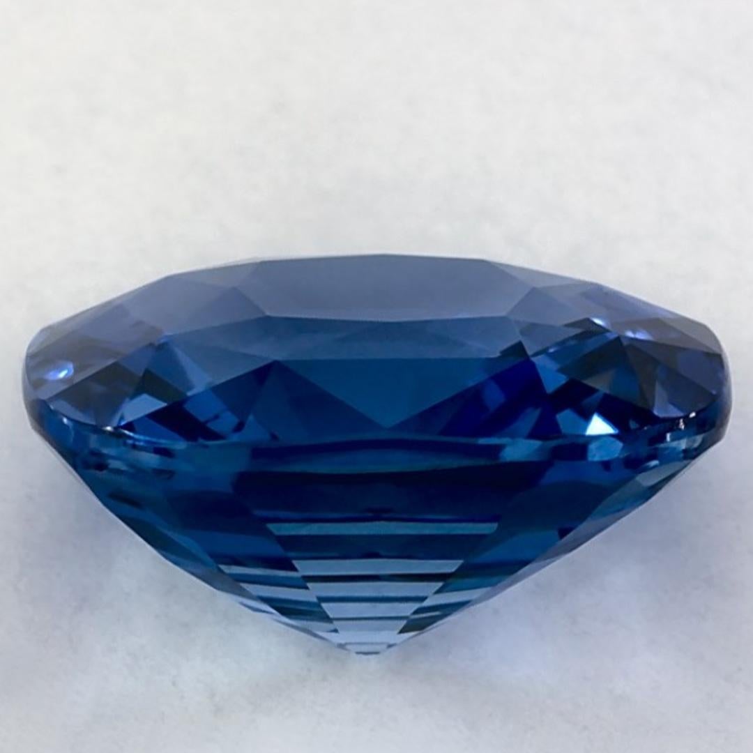 4.06 Ct Blue Sapphire Cushion Loose Gemstone en Nuevo estado para la venta en Fort Lee, NJ