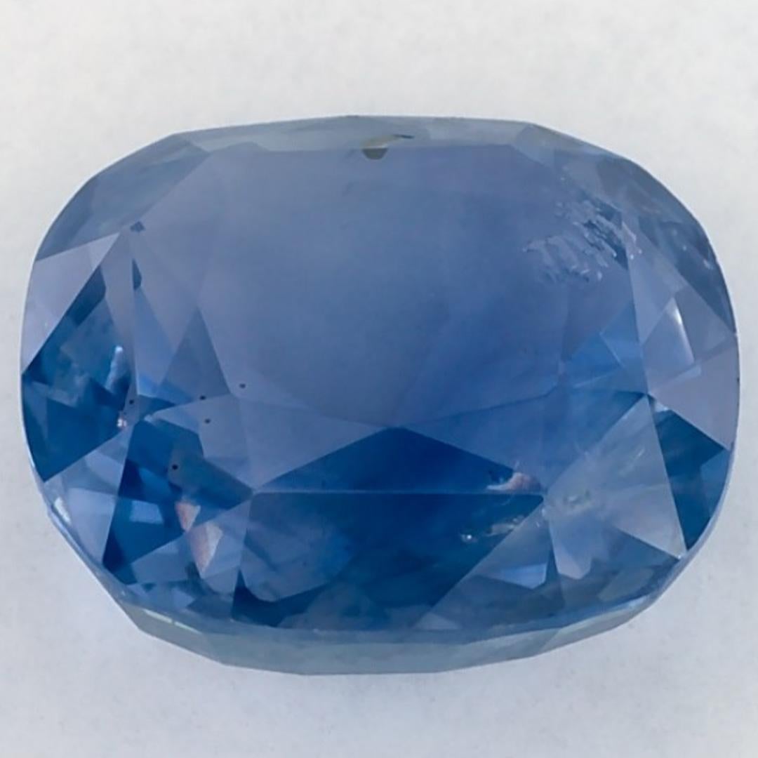 4.06 Karat Blauer Saphir Cushion Loser Edelstein im Zustand „Neu“ im Angebot in Fort Lee, NJ