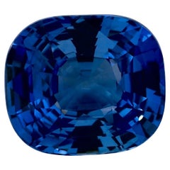 4.06 Ct Blue Sapphire Cushion Loose Gemstone