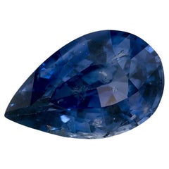 4.06 Ct Blue Sapphire Pear Loose Gemstone