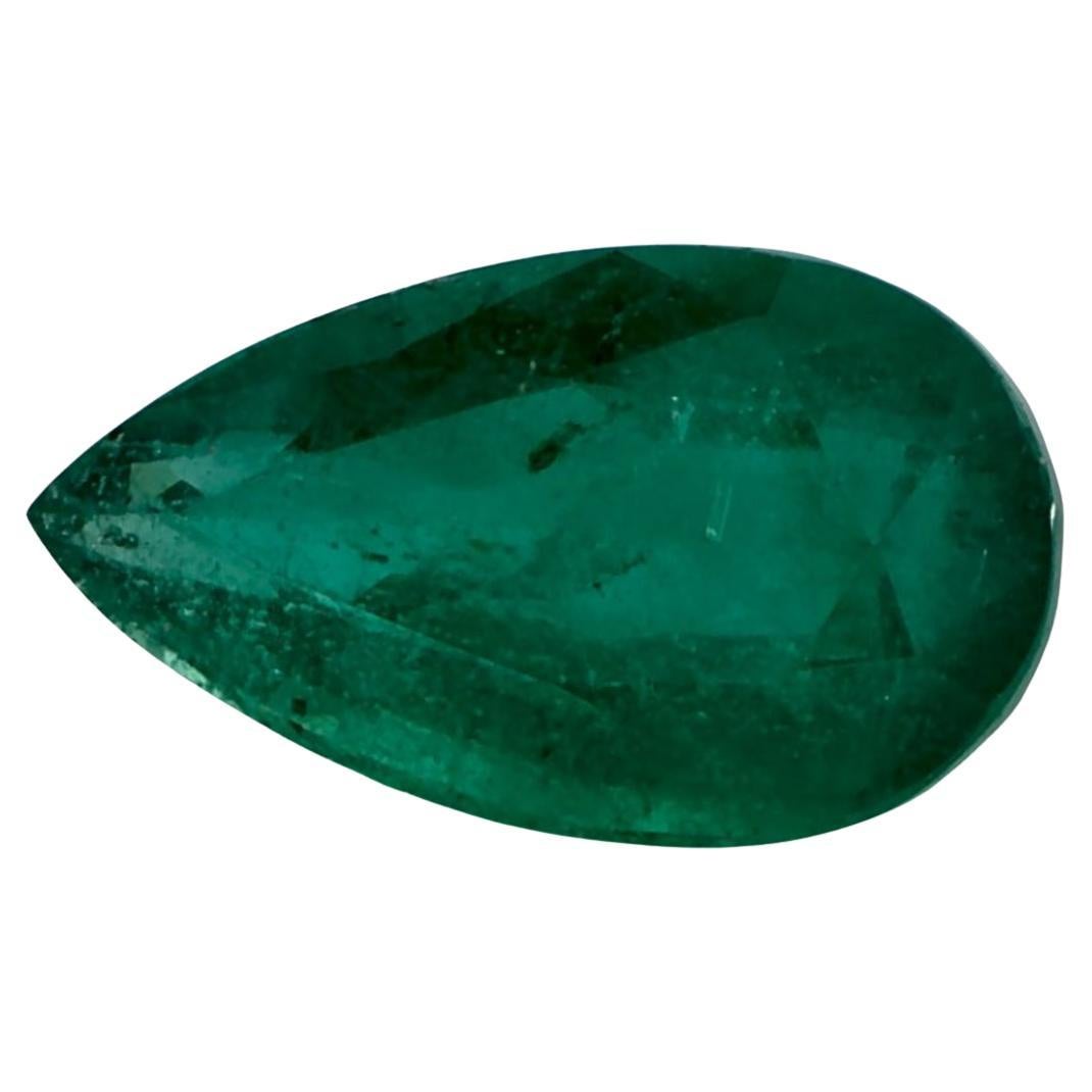 4.06 Ct Emerald Pear Loose Gemstone