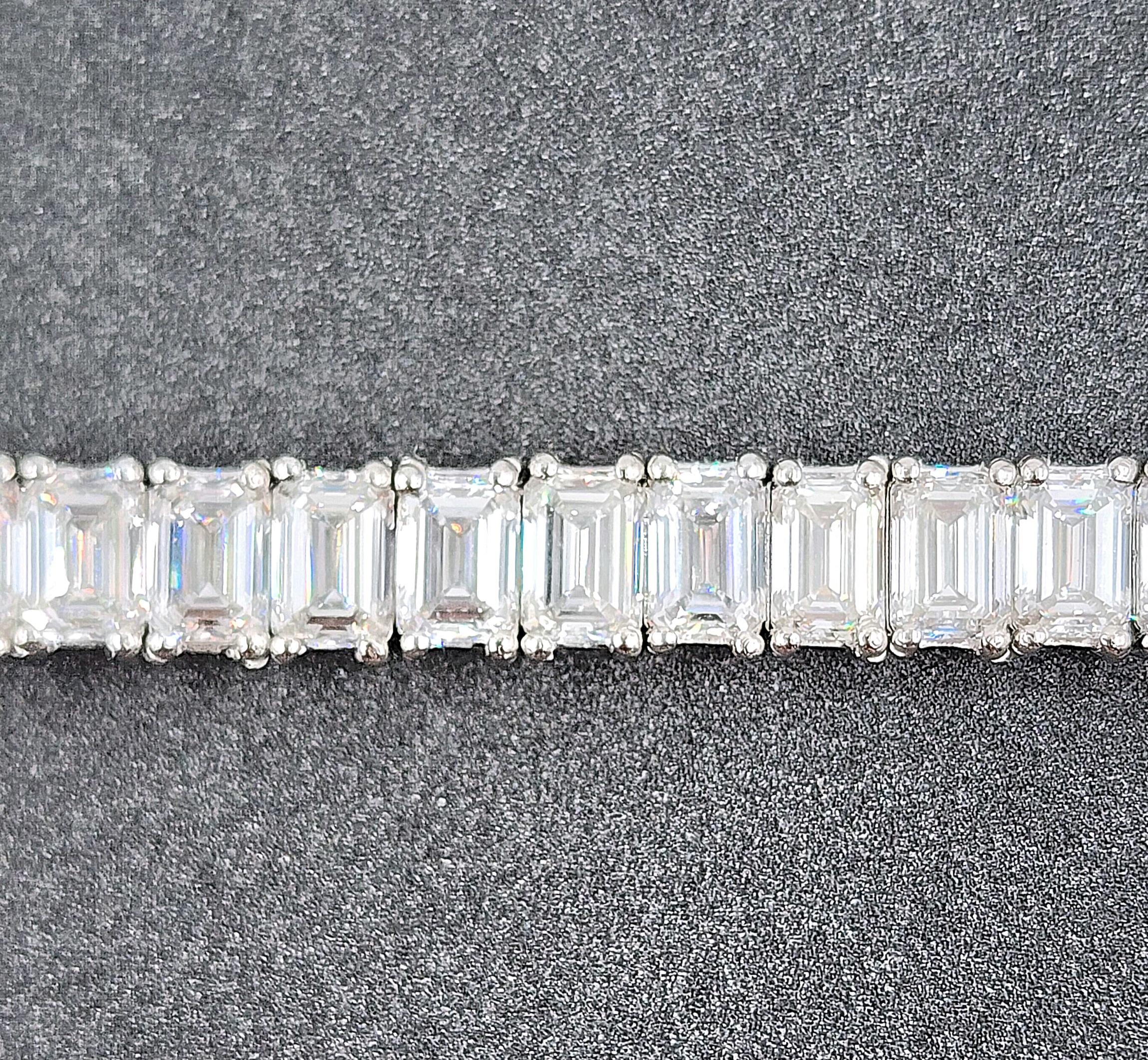 40,66 ct Smaragd-Diamant-Tennis-Halskette 1