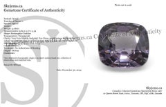 4.06ct Rectangular Cushion Purple Spinel from Burma