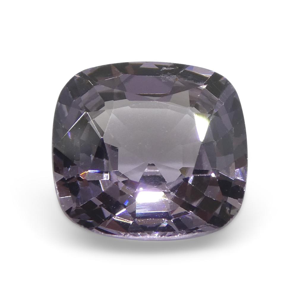 da uomo o donna 4.06ct Spinello viola rettangolare a cuscino dalla Birmania in vendita