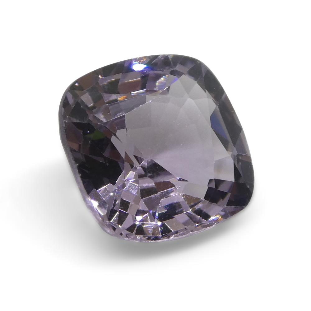 4.06ct Spinello viola rettangolare a cuscino dalla Birmania in vendita 2