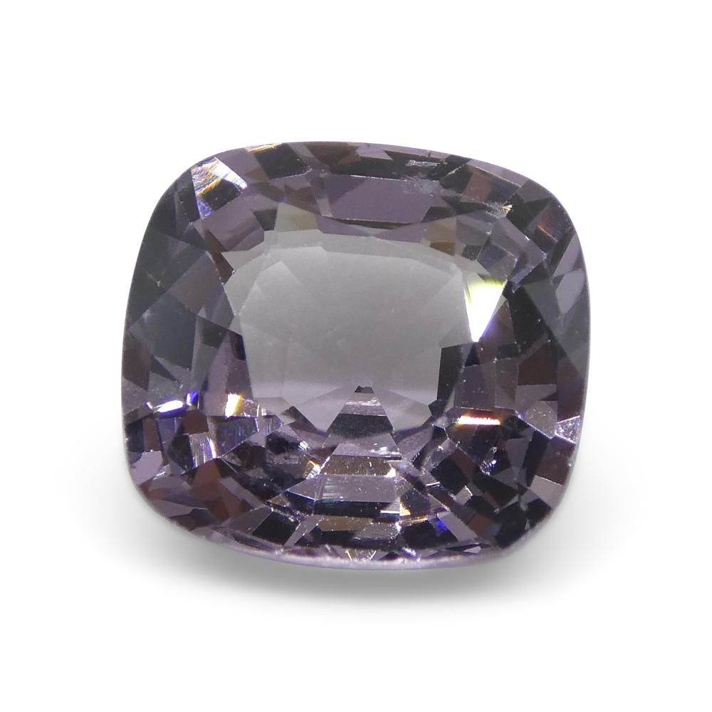 4.06ct Spinello viola rettangolare a cuscino dalla Birmania in vendita 3