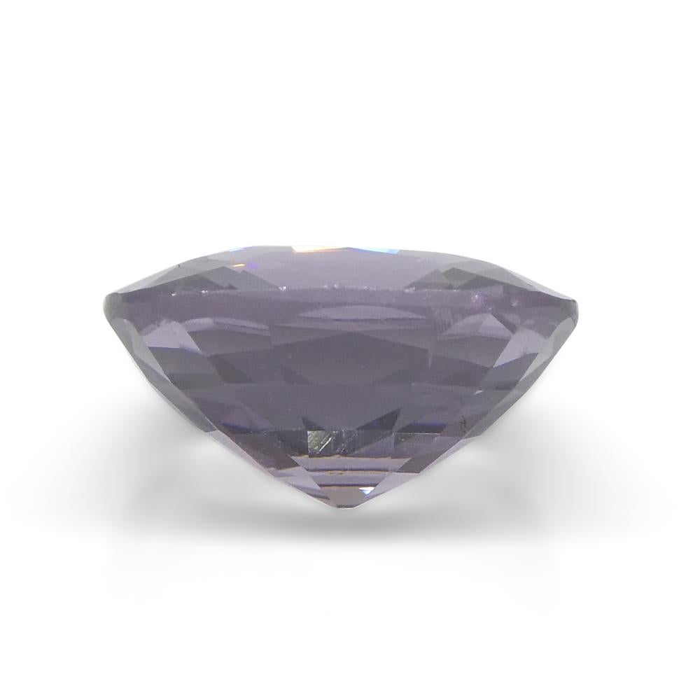 4.06ct Spinello viola rettangolare a cuscino dalla Birmania in vendita 4