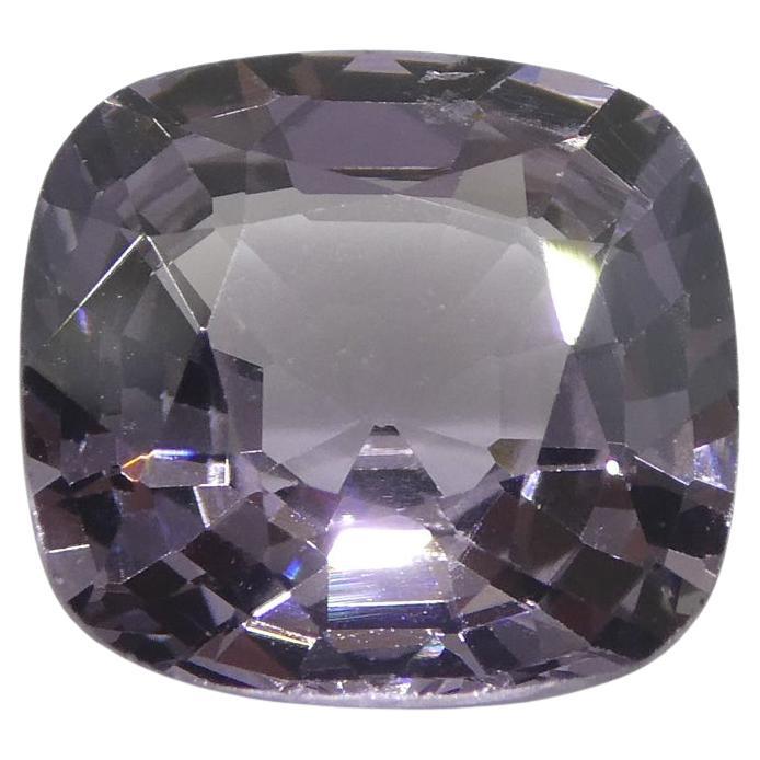 4.06ct Spinello viola rettangolare a cuscino dalla Birmania