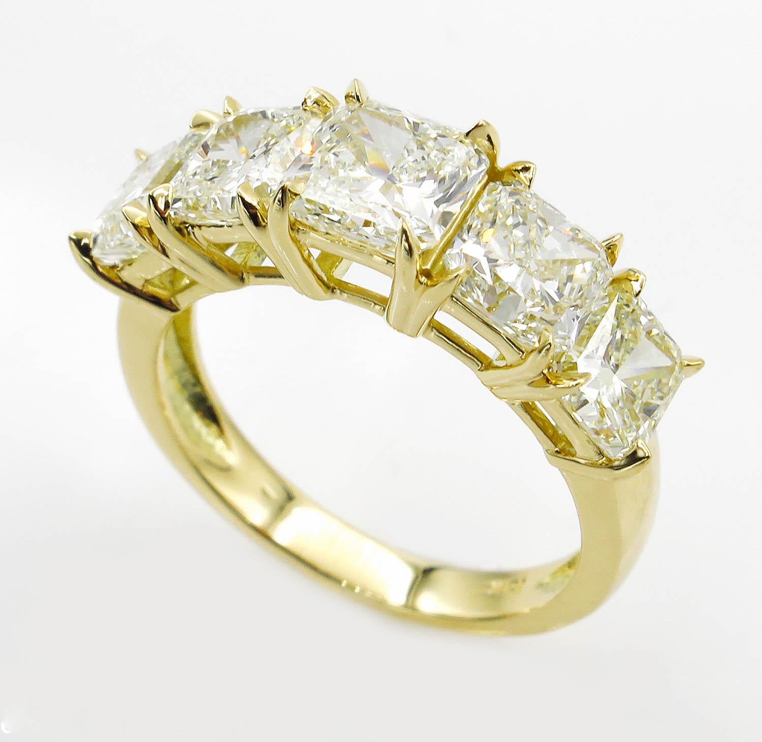 5 stone diamond ring 5 carat