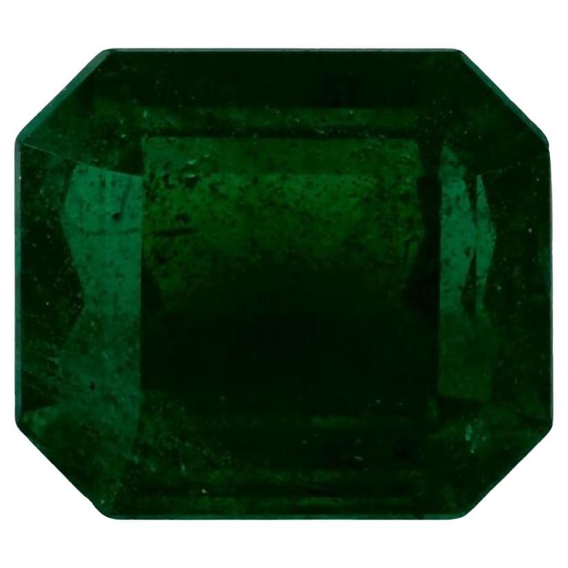 4.07 Ct Emerald Octagon Cut Loose Gemstone For Sale