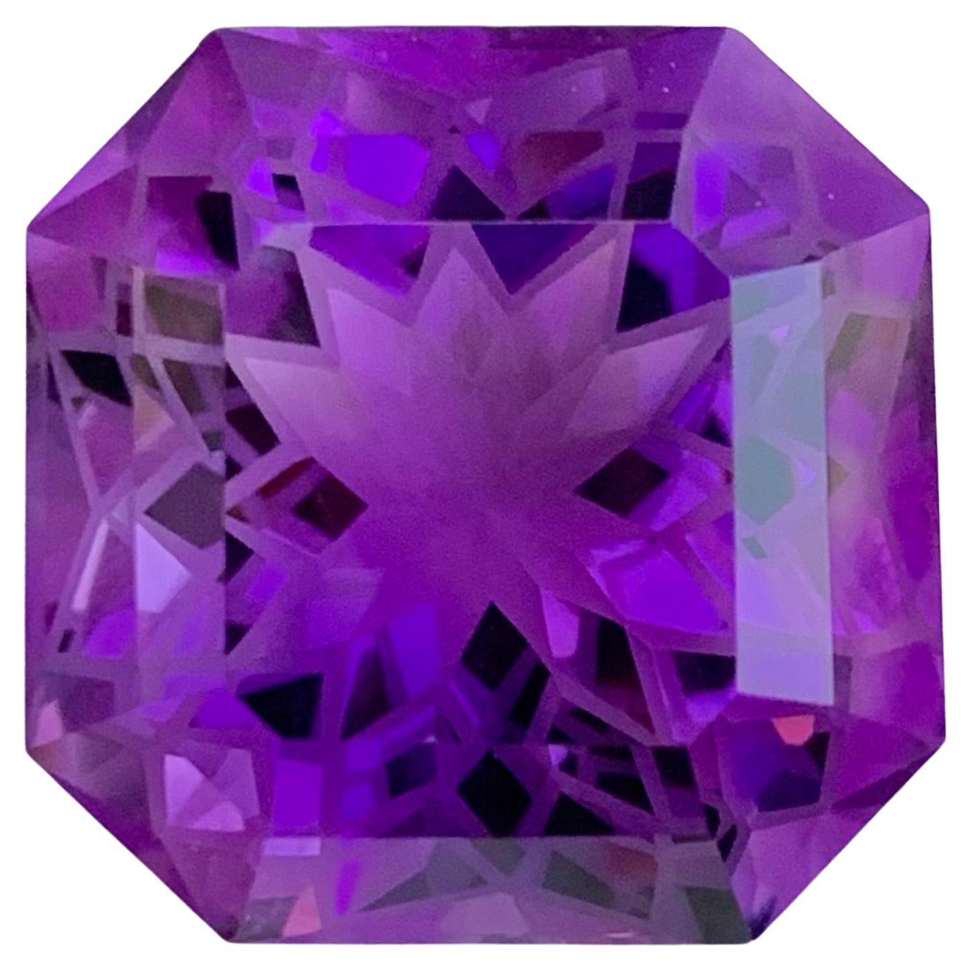 40.70 Carat Natural Loose Amethyst Square Shape Gemstone