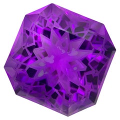 40.70 Carats Loose Natural Amethyst Flower Cut