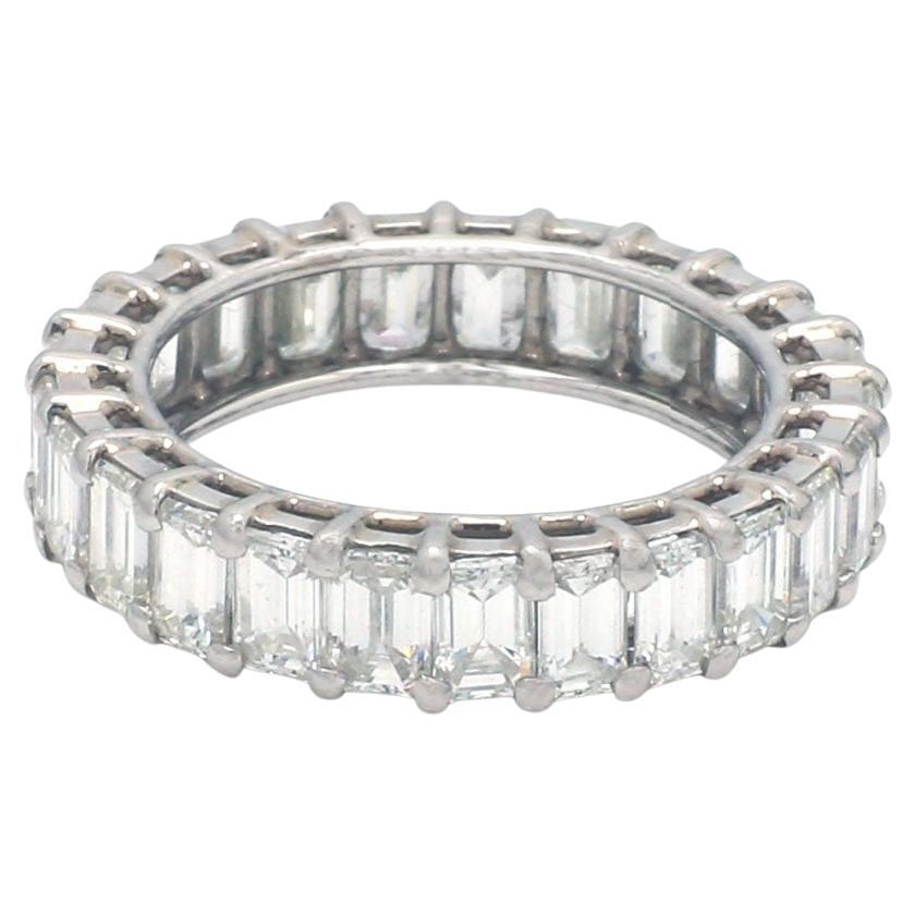 4.07ctw Emerald Cut Diamond Eternity Band