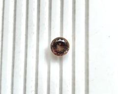 4.08 Carat Brown Tourmaline Round Faceted Cut Stone For Jewelry Natural Gemstone