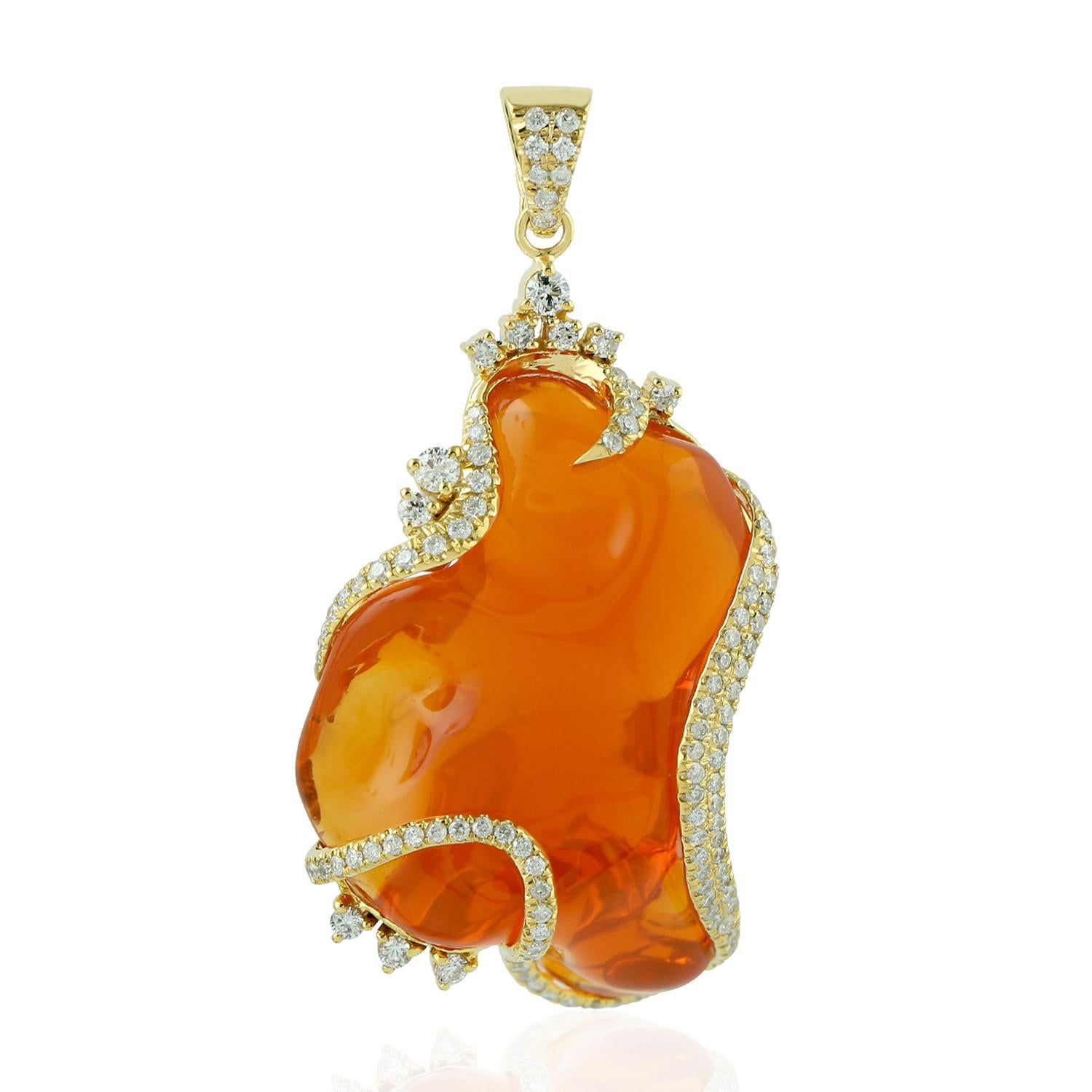 fire opal pendants