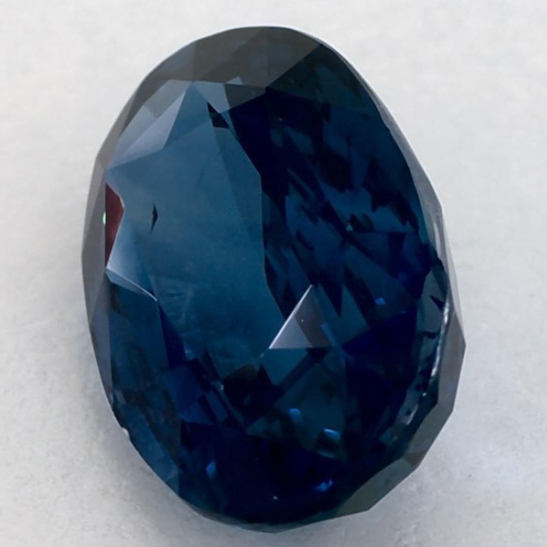 4.08 Ct Blue Sapphire Oval Loose Gemstone (pierre précieuse en vrac) Pour femmes en vente
