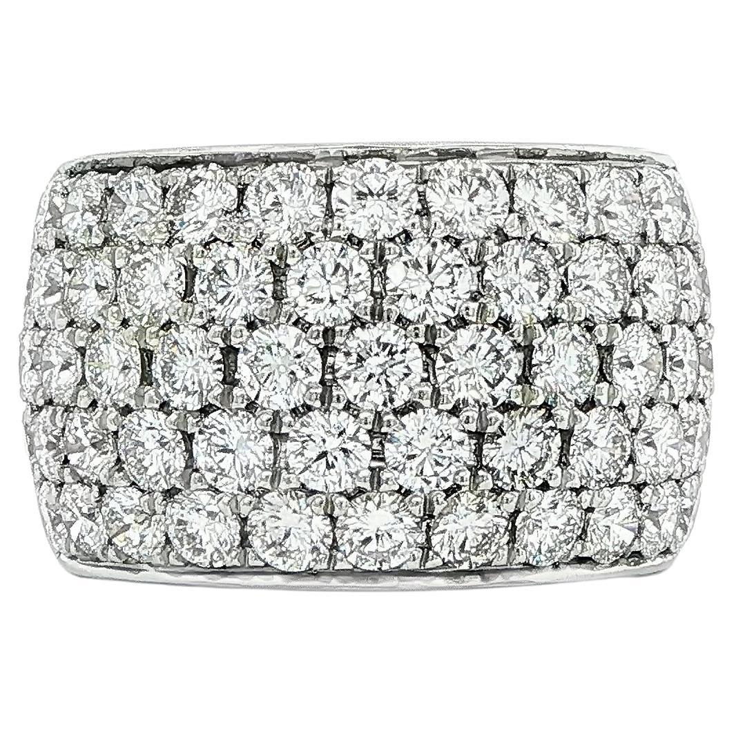 4.08ct. Bracelet diamant pavé en platine