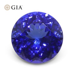 4.08ct Round Violet-Blue Tanzanite GIA Certified Tanzania
