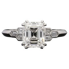 4.09 Carat Round Brilliant Statement Brilliant White 14K White Gold