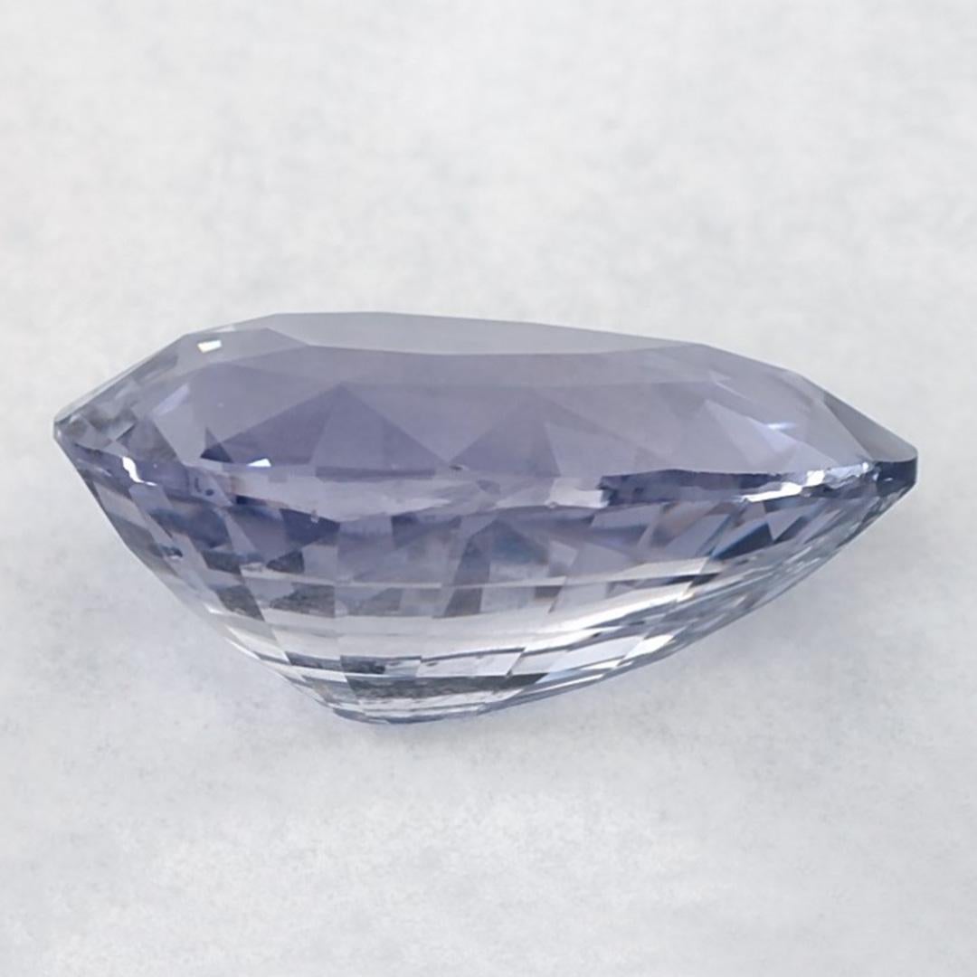 4.09 carati di zaffiro blu a forma di pera sciolto In condizioni Nuovo in vendita a Fort Lee, NJ