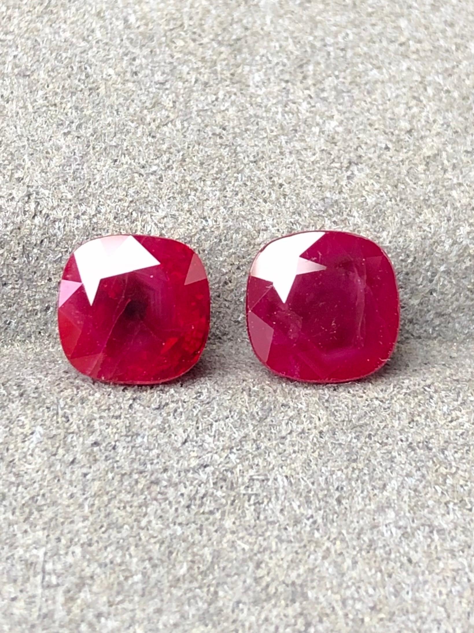 3.26 Ct GUILD Certified Natural Star Ruby Burma Unheated eye clean quality en vente 5